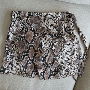 Superdown Animal Print Skirt